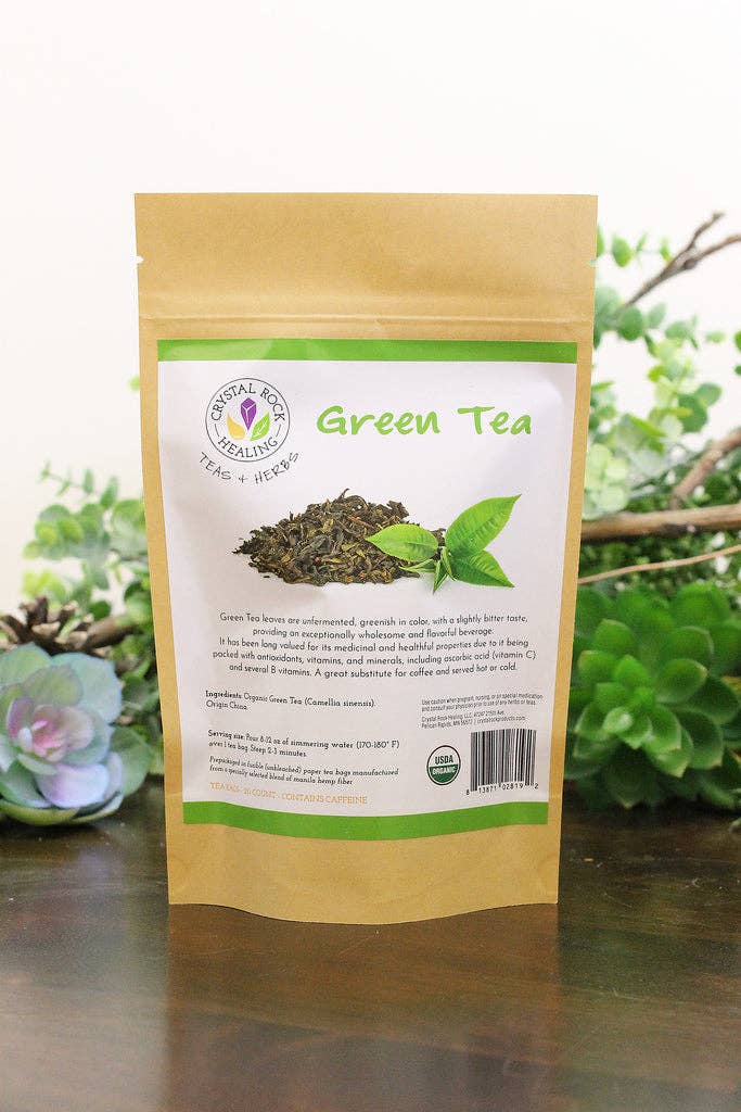 Crystal Rock Healing, LLC - Green Tea Bag 20ct Organic