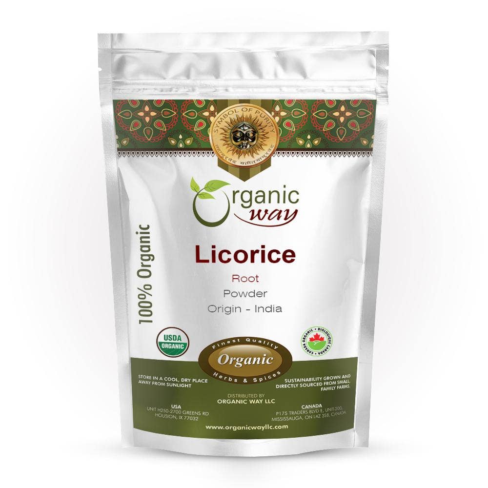 Organic Way LLC - Organic Licorice Root Powder: 1 Lbs