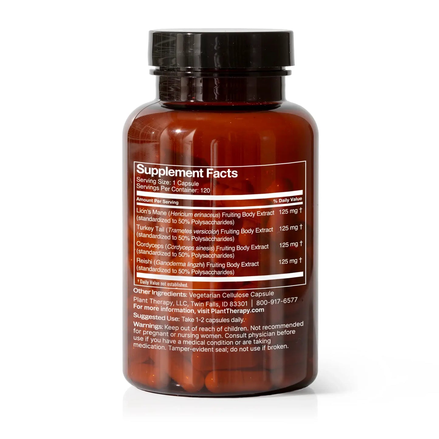 Plant Therapy - Brain Boost Herbal Supplement Capsules 120 Capsules