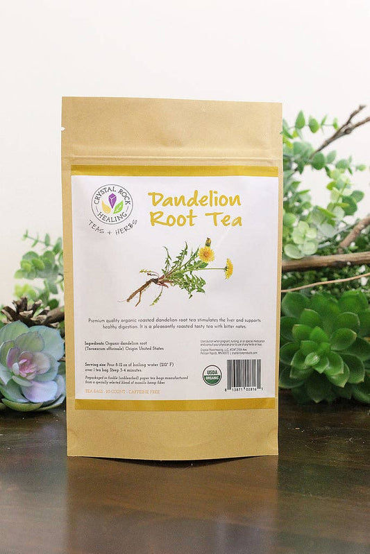Crystal Rock Healing, LLC - Dandelion Root Tea Bag 20ct Organic