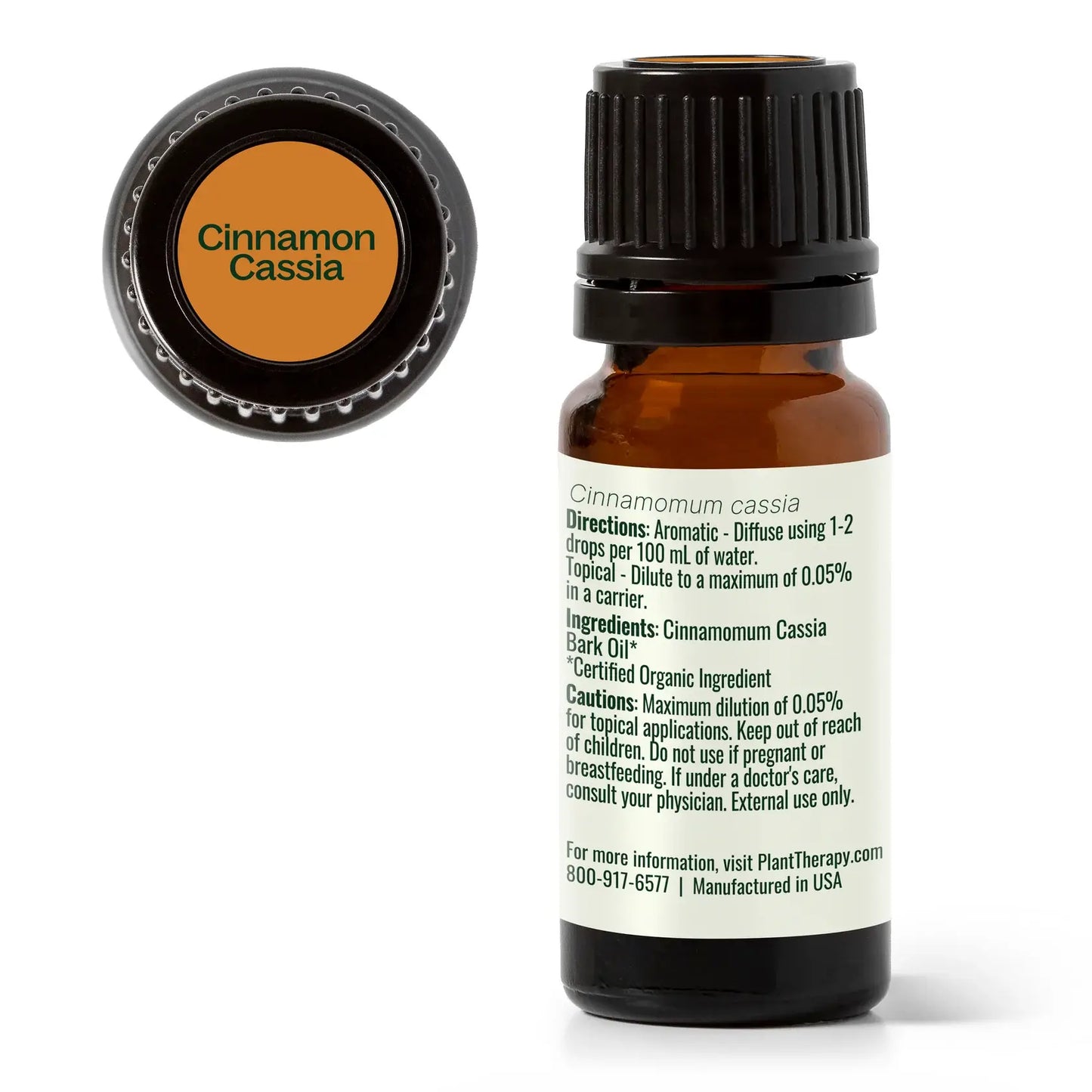 Plant Therapy - Organic Cinnamon Cassia Essential Oil 10mL