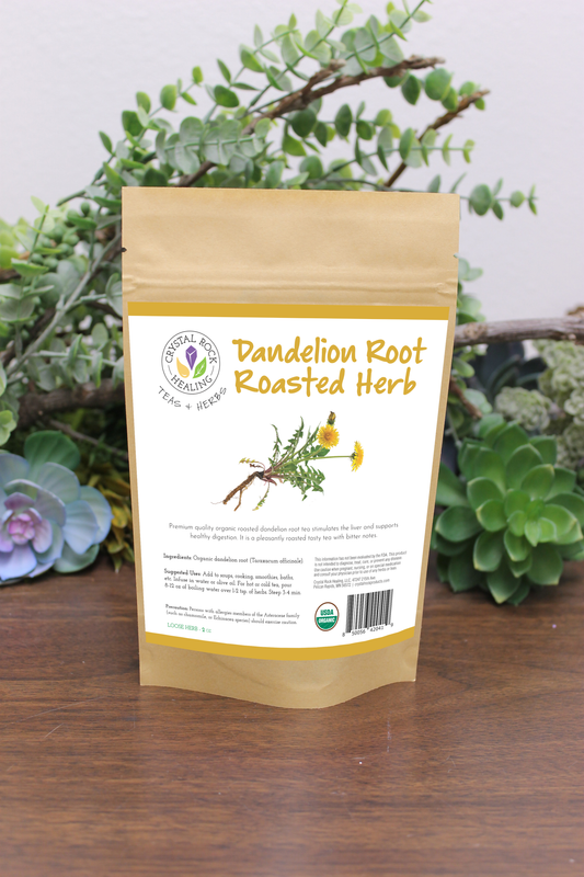 Crystal Rock Naturals LLC - Dandelion Roasted Root Herb 2oz Organic