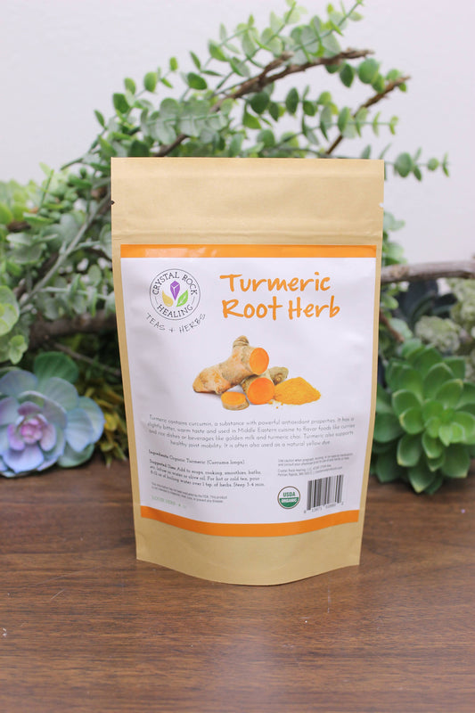 Crystal Rock Healing, LLC - Turmeric Root Loose Herb 4oz Organic