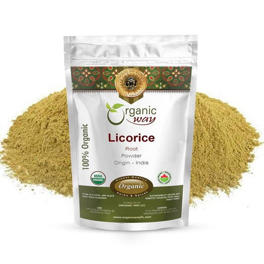 Organic Way LLC - Organic Licorice Root Powder: 1 Lbs