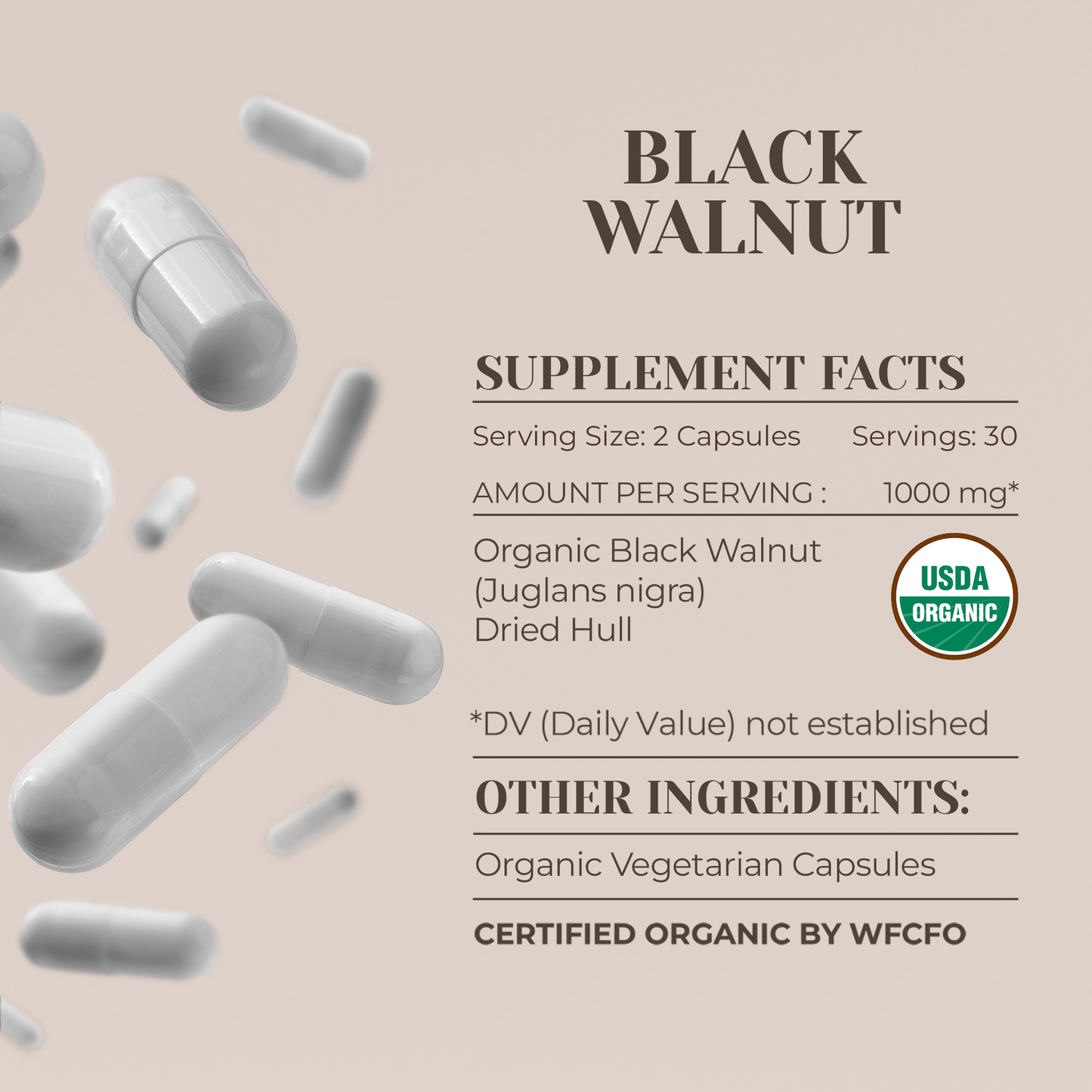 Garden Organics - Black Walnut Capsules: 120 Capsules