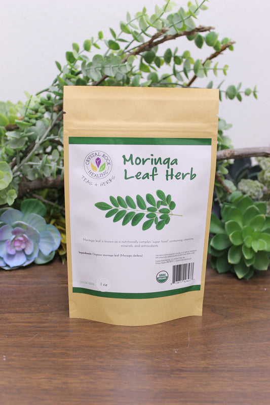 Crystal Rock Healing, LLC - Moringa Leaf Loose Herb 1oz Organic
