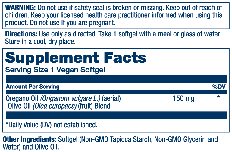 Solaray - Oil Of Oregano 150mg: 120ct