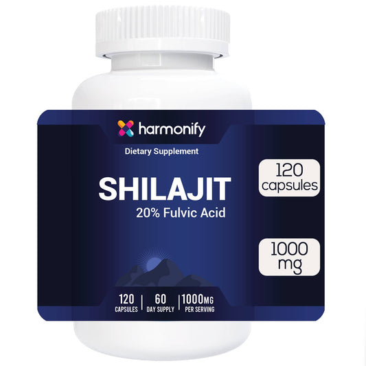 HARMONIFY - HARMONIFY Shilajit – 1000mg with 20% Fulvic Acid – 120 Cnt