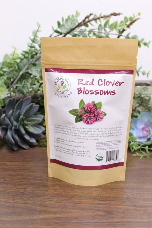 Crystal Rock Healing, LLC - Red Clover Blossom Loose Herb 1oz Organic