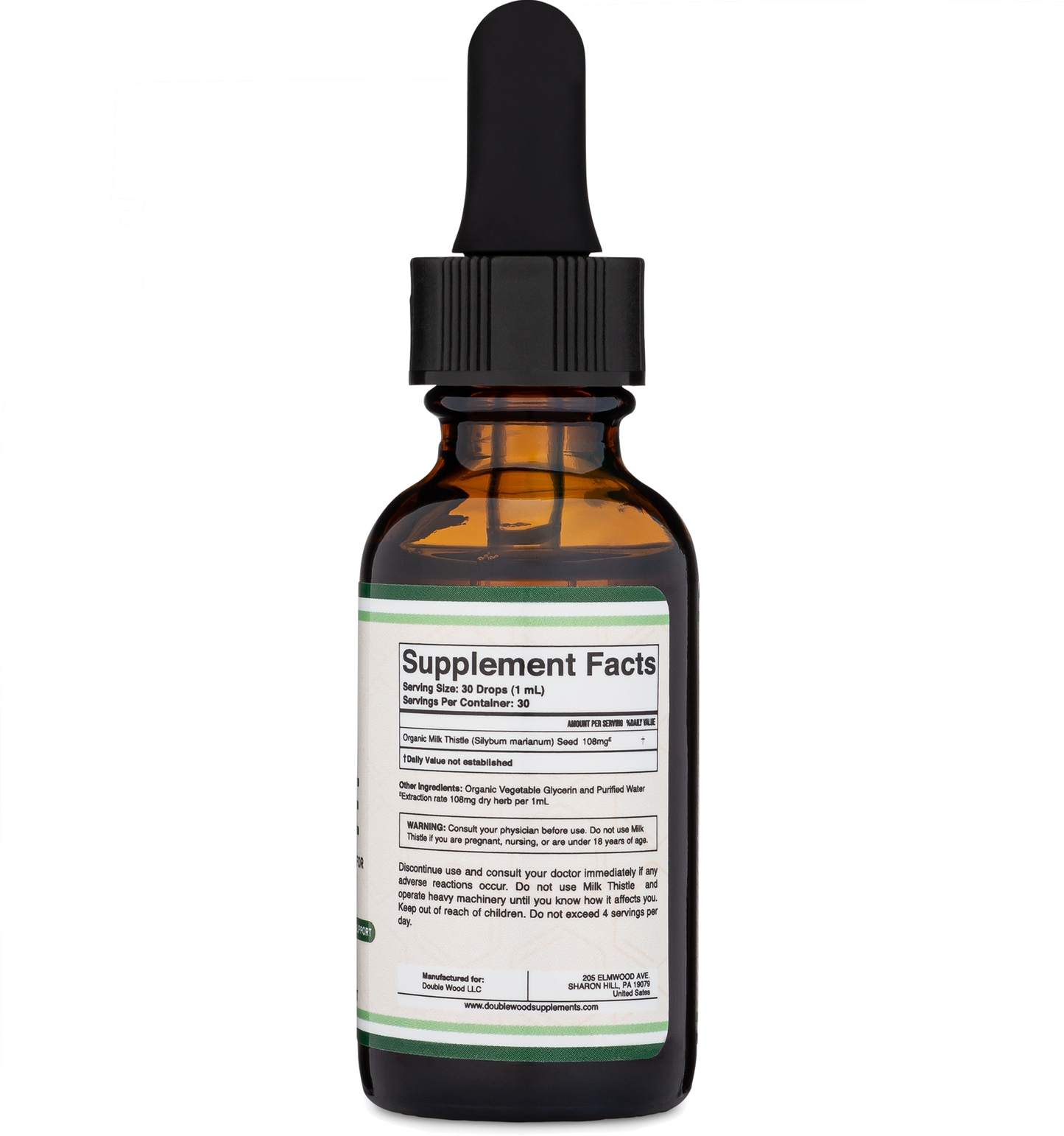 Double Wood Supplements - Milk Thistle Drops