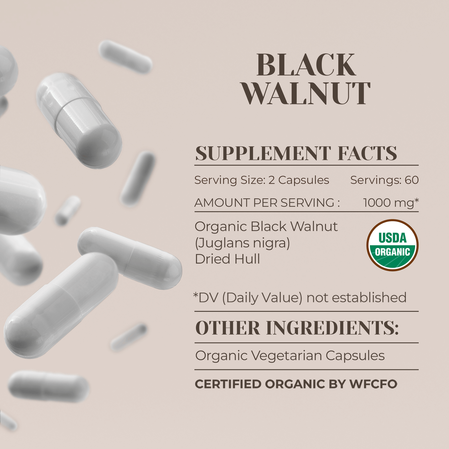 Garden Organics - Black Walnut Capsules: 120 Capsules