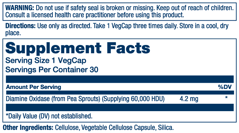 Solaray - DAO Enzyme: 30ct