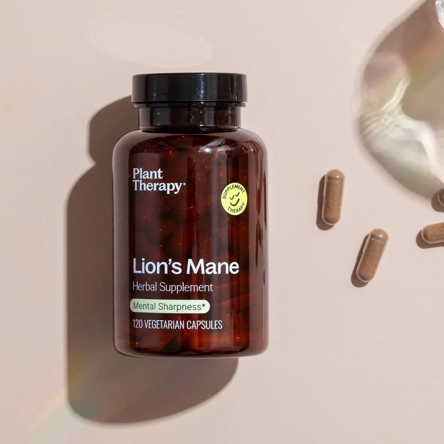 Plant Therapy - Lion's Mane Herbal Supplement Capsules-120 Capsules