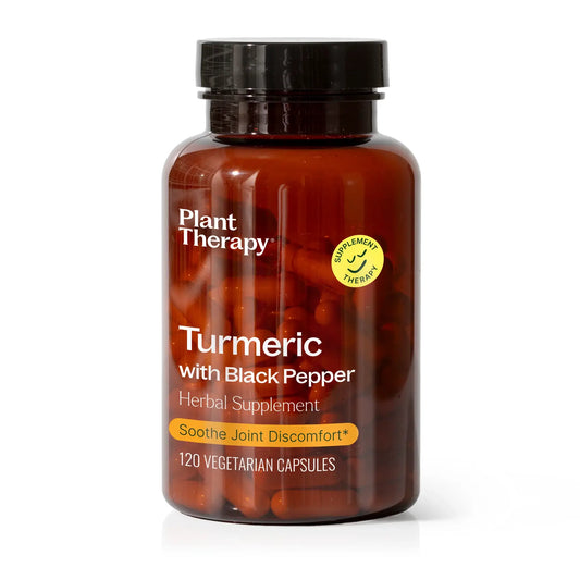 Plant Therapy - Turmeric With Black Pepper Herbal Supplement 120 Capsules