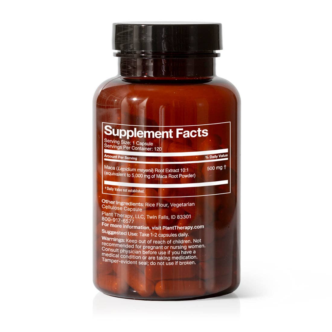 Plant Therapy - Maca Root Herbal Supplement Capsules-120 Capsules