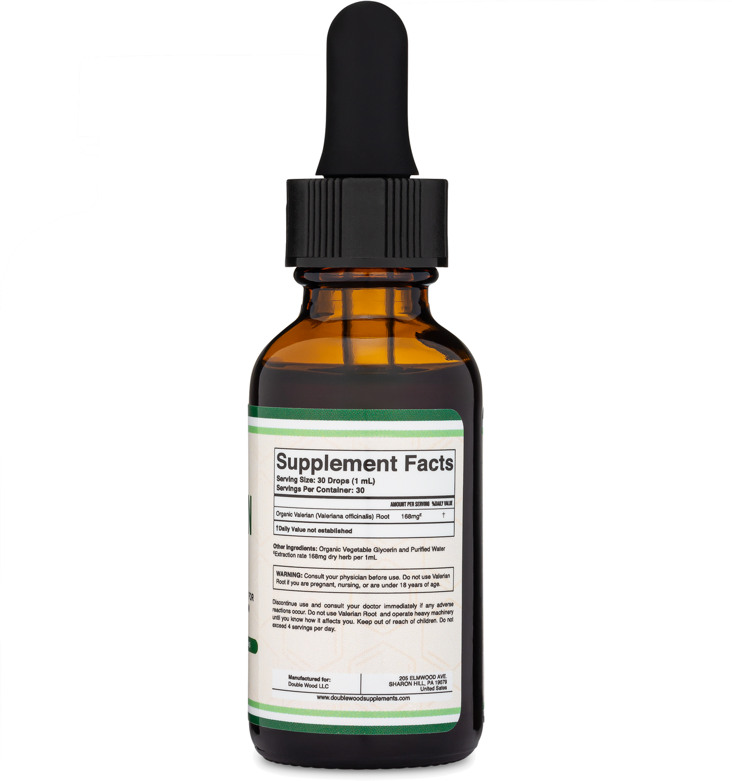 Double Wood Supplements - Valerian Root Drops