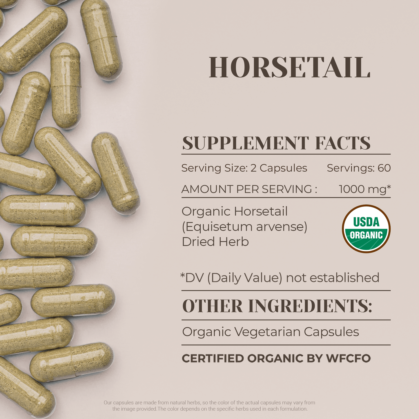 Garden Organics - Horsetail Capsules: 120 Capsules