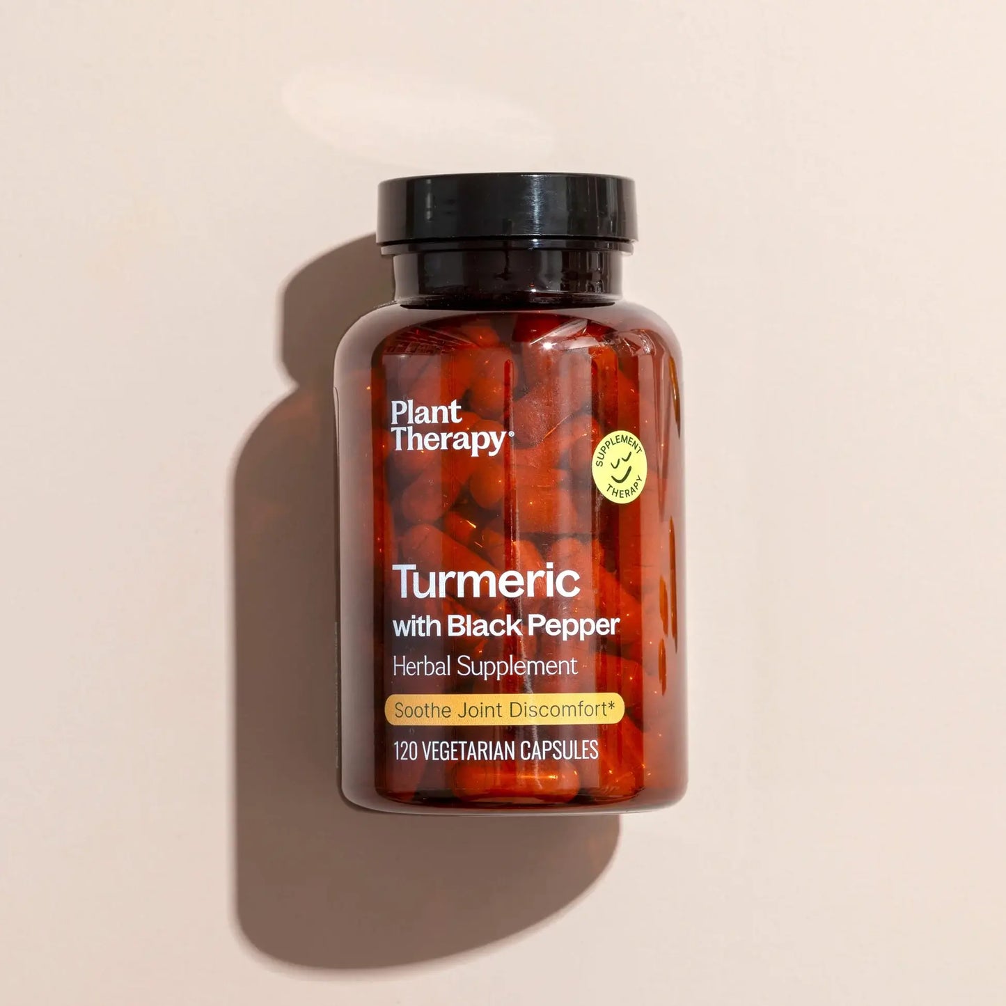 Plant Therapy - Turmeric With Black Pepper Herbal Supplement 120 Capsules