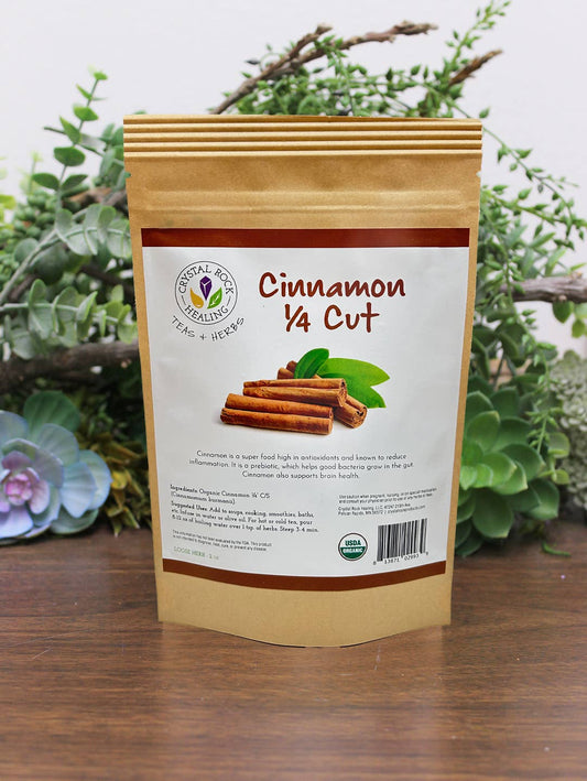 Crystal Rock Healing, LLC - Cinnamon 1/4 Cut Pieces 2oz Organic
