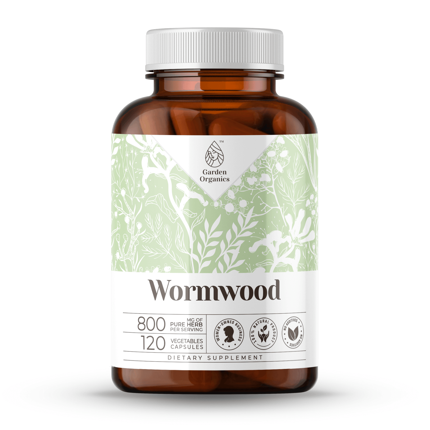 Garden Organics - Wormwood Capsules: 120 Capsules