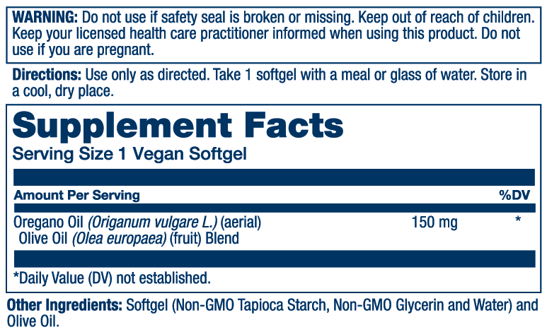 Solaray - Oil Of Oregano 150mg: 120ct