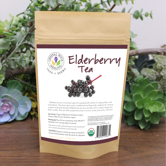 Crystal Rock Healing, LLC - Elderberry Tea Bag 20ct Organic