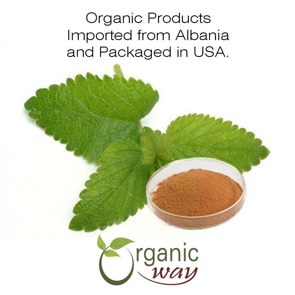 Organic Way LLC - Organic Lemon Balm Leaf (Cut & Sifted): 1 Lbs