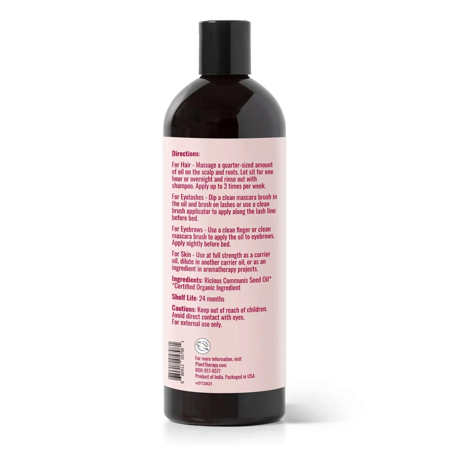 Plant Therapy - Organic Castor Oil 16 oz