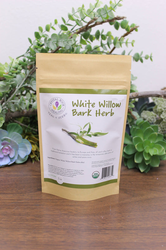Crystal Rock Healing, LLC - White Willow Bark Loose Herb 2oz Organic