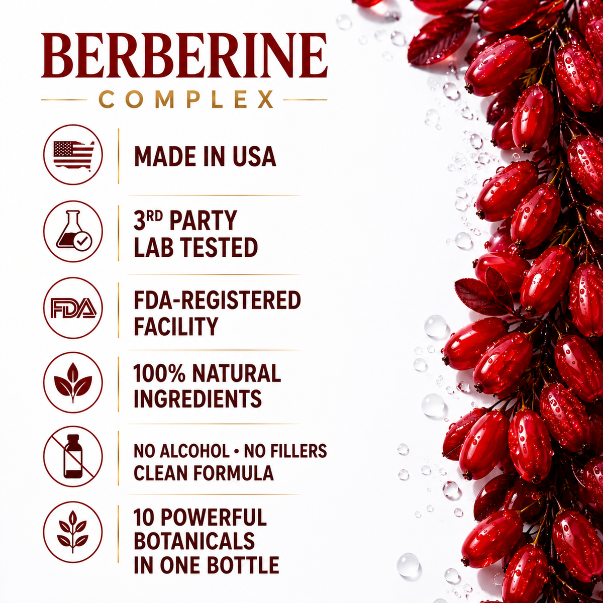 HERBAL lab - Berberine Complex 1800mg — Blood Sugar Support