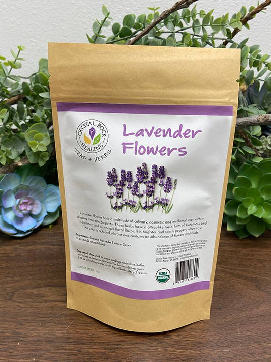 Crystal Rock Healing, LLC - Lavender Flowers Extra Herb 1oz Organic
