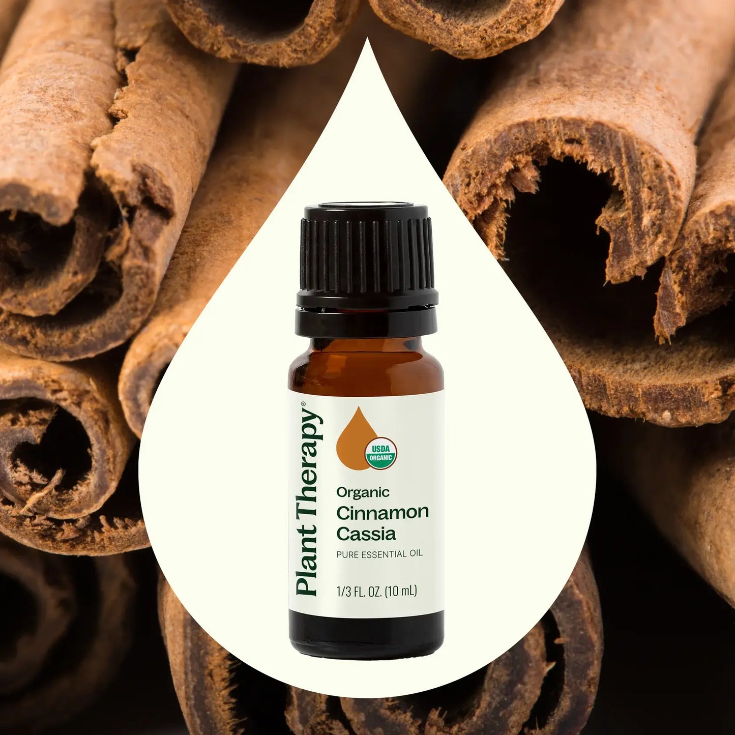 Plant Therapy - Organic Cinnamon Cassia Essential Oil 10mL